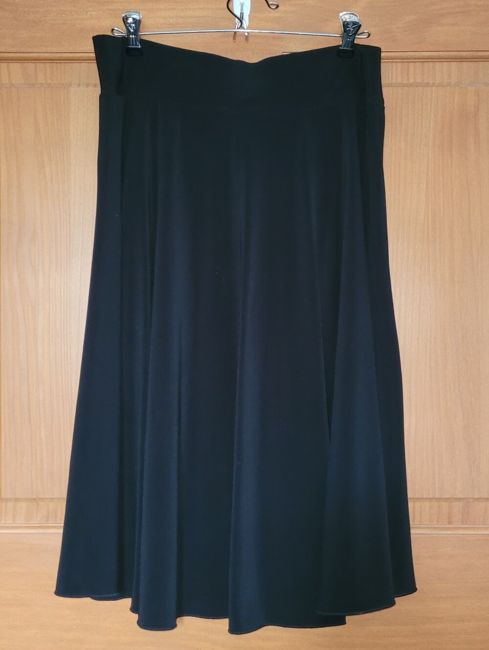 Motherhood Maternity Womens M Black Layered A-Line Midi Skirt Asymmetrical - Picture 2 of 6